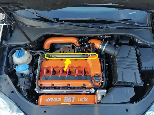 Wasserleitung zum Ausgleichsbehälter